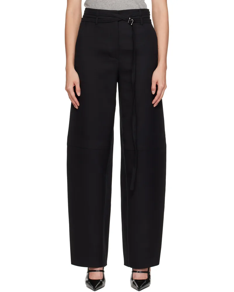 SPORTMAX Black Suspiro Trousers 003