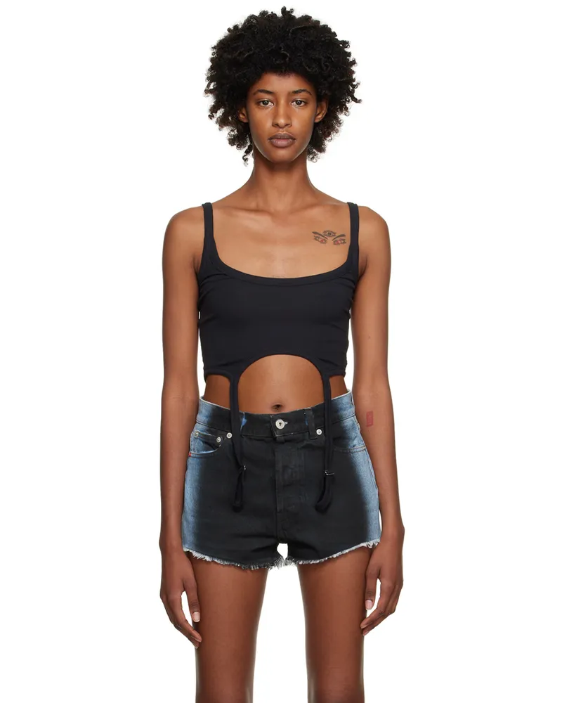 Heron Preston Black Hooks Tank Top Black