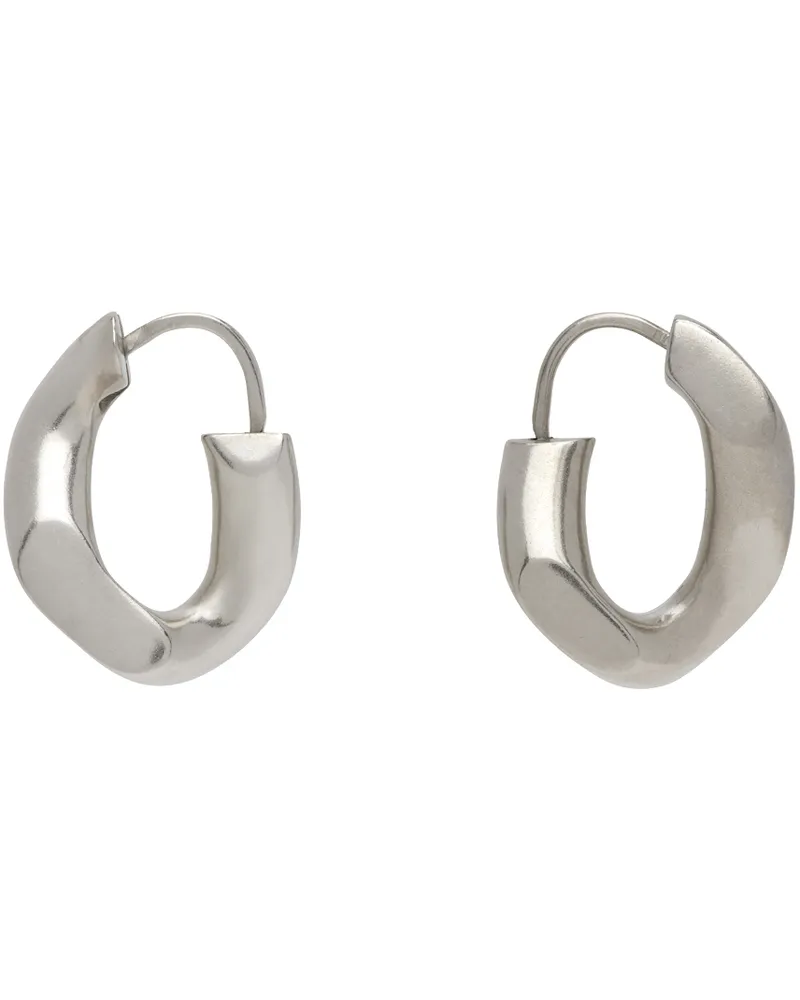 Maison Margiela Silver Hoop Earrings 951
