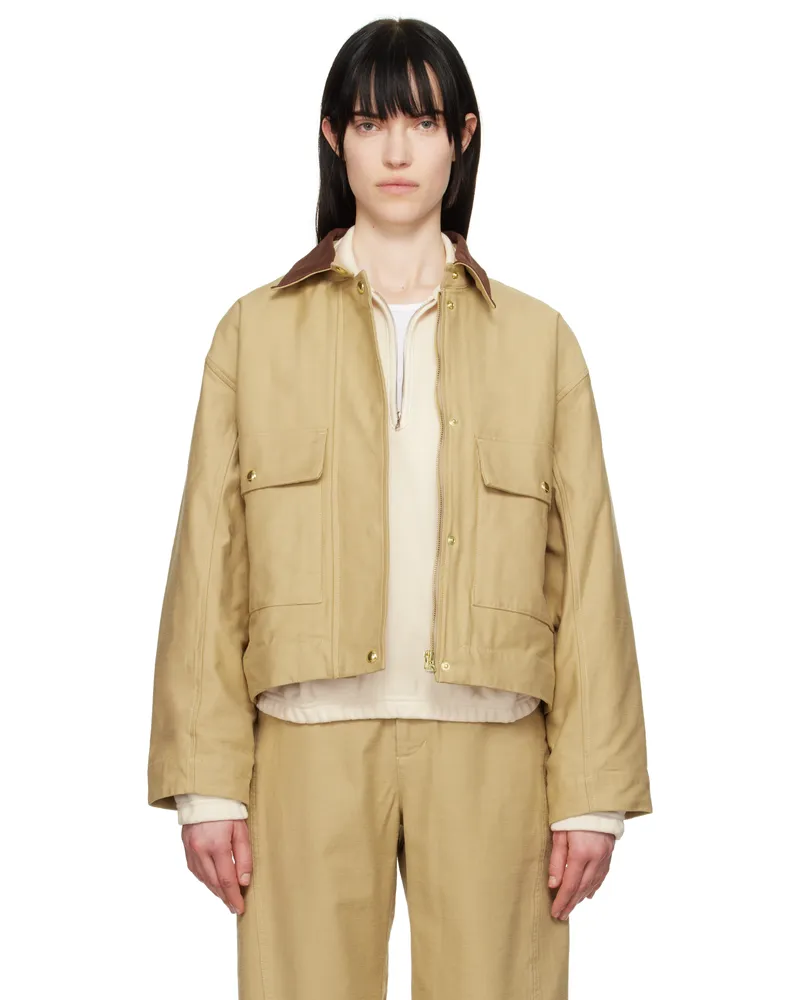 Rag & Bone Beige Nonie 2-in-1 Cotton Twill Jacket Beige