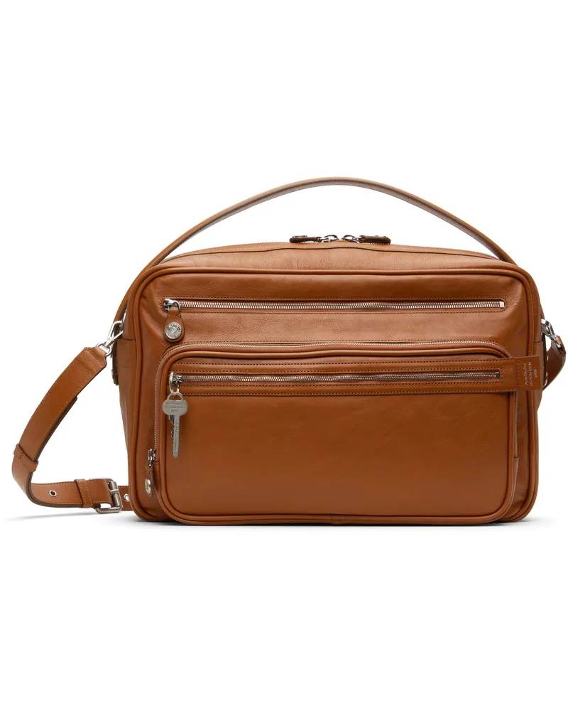 Acne Studios Brown Camero Camera Shoulder Bag 295