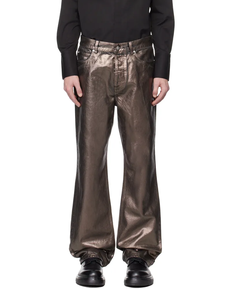 Ferragamo Brown Five-Pocket Jeans 0751