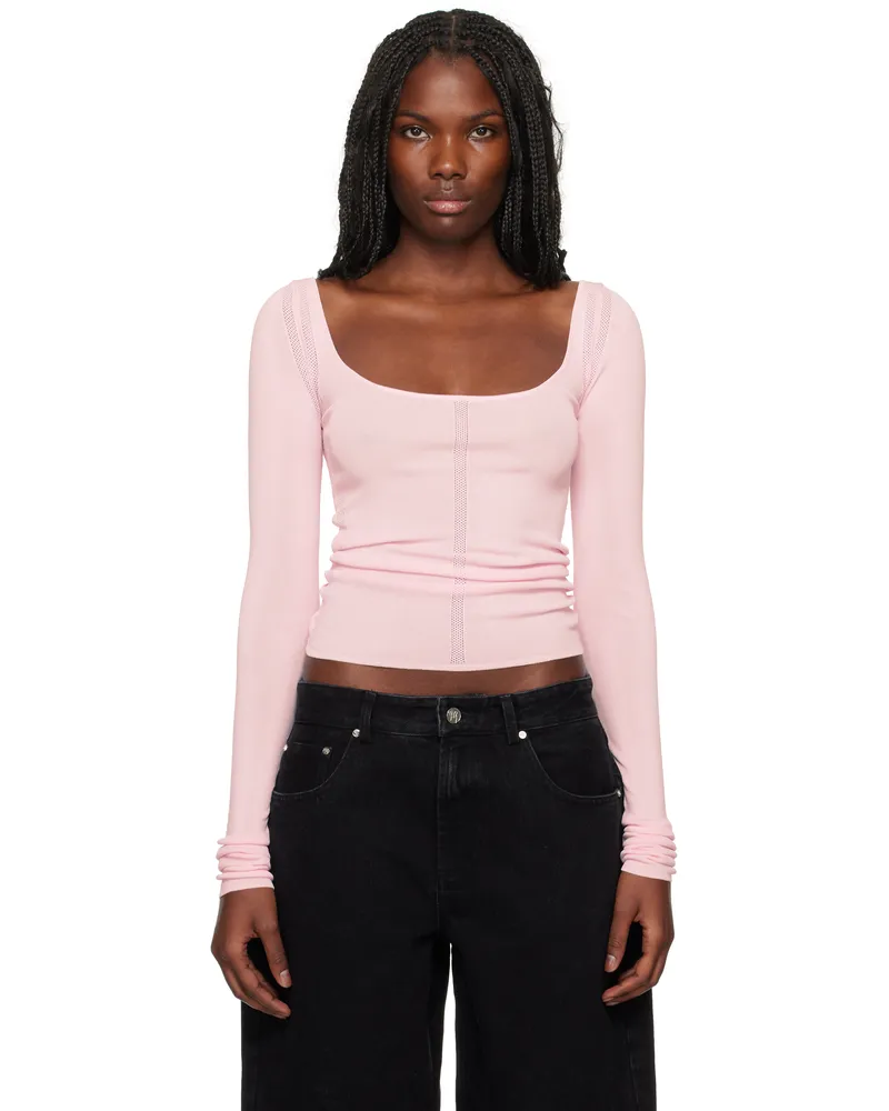 Paris Georgia Pink Elemental Second Skin T-shirt Pale