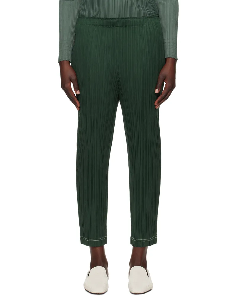 Issey Miyake Green Ramie Trousers 68