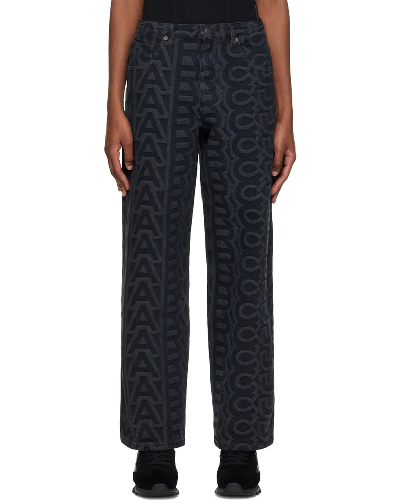 Marc Jacobs Black 'The Monogram' Jeans 001
