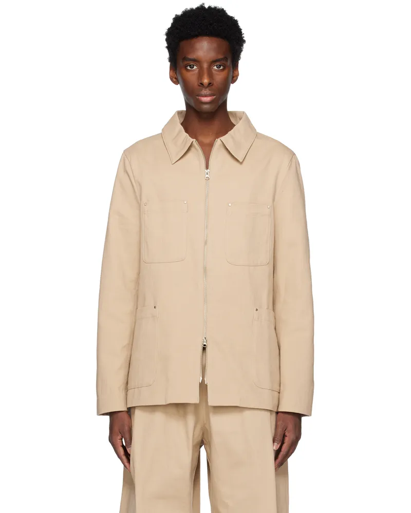 Wynn Hamlyn Tan Worker Jacket Tan
