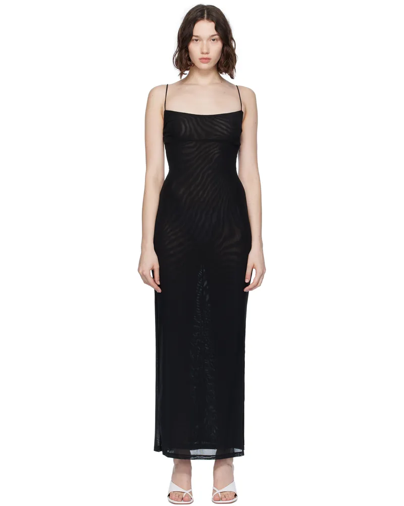 Miaou Black Thais Maxi Dress Black
