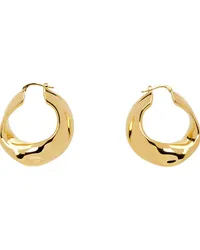 Jil Sander Gold Hoop Earrings Gold