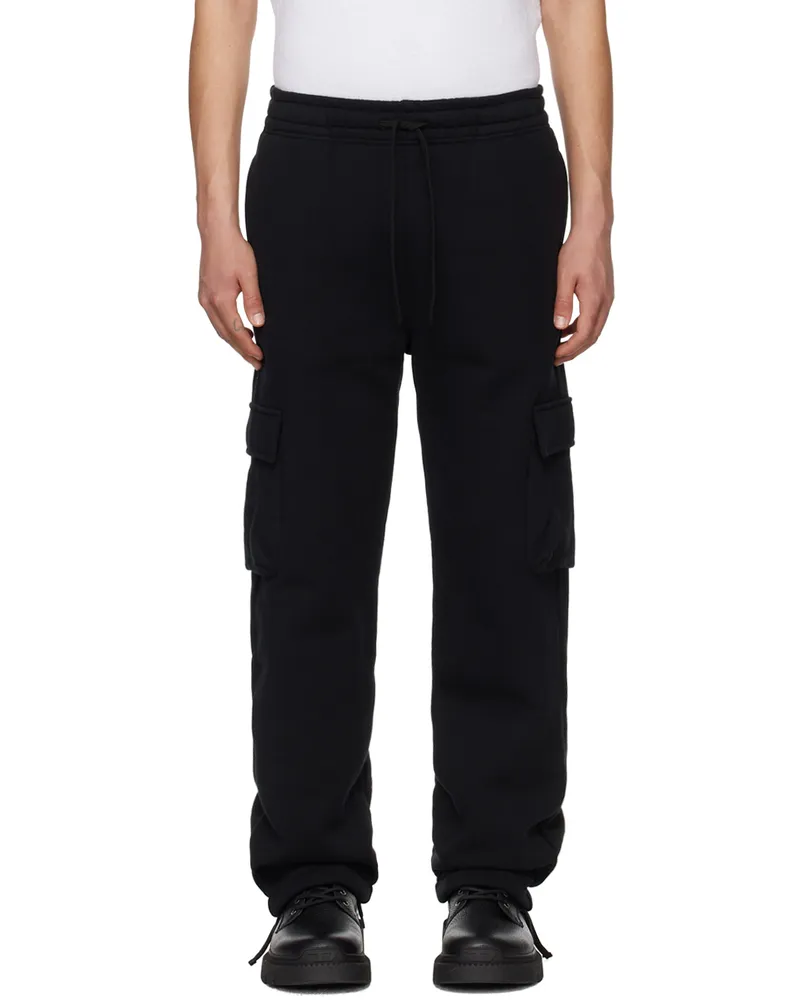 John Elliott + Co Black Corpus Cargo Sweatpants Black