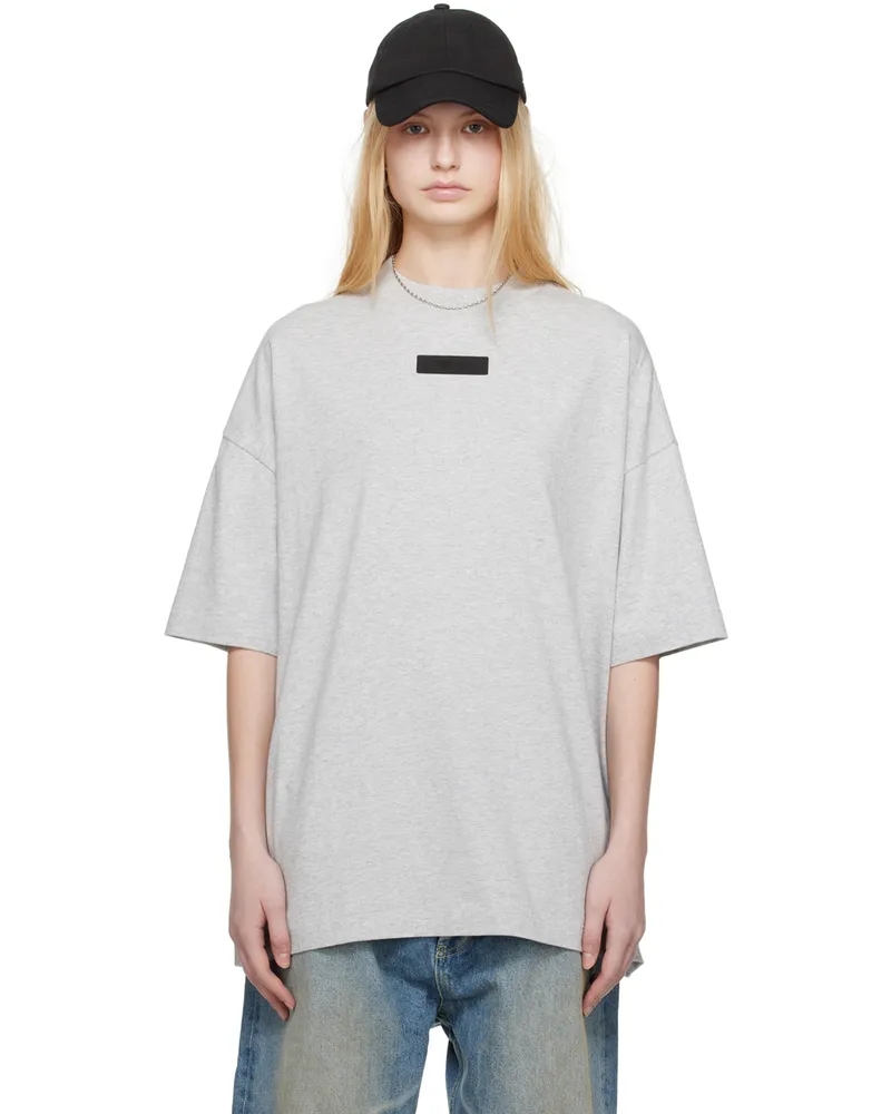 Fear of God Gray Crewneck T-Shirt Light