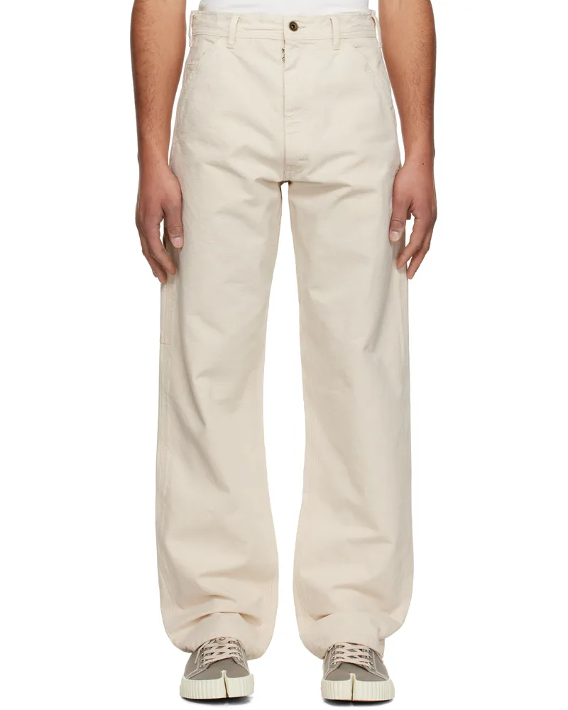Maison Margiela Off-White Five-Pocket Jeans 103