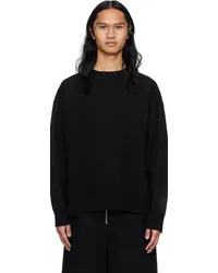 Jil Sander Black Oversized Sweater Black