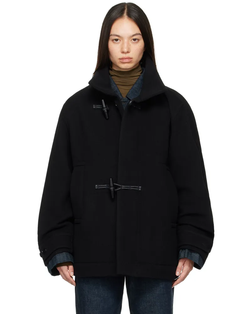 Christophe Lemaire Black Loose-Fit Jacket Bk999