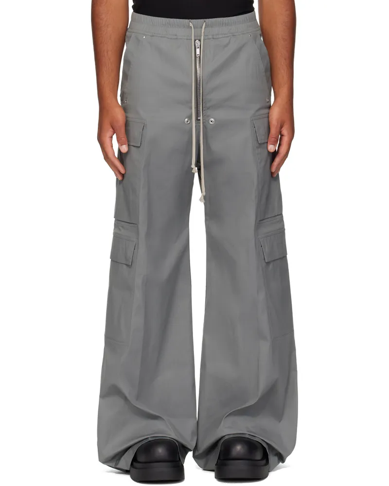 Rick Owens Gray Concordians Cargobelas Cargo Pants 06