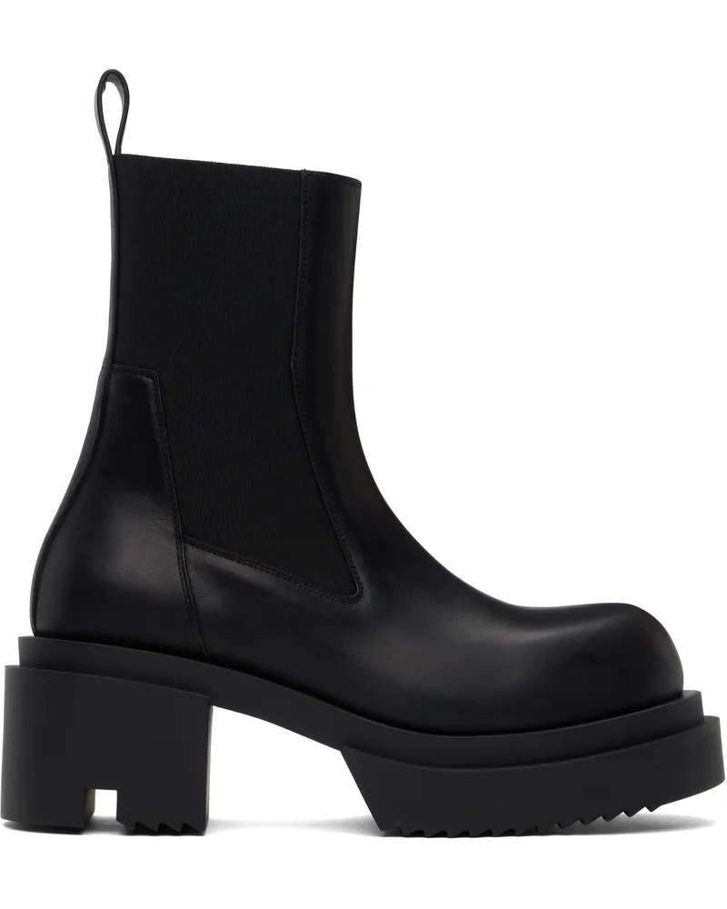Rick Owens Black Hollywood Beatle Bogun Chelsea Boots 99