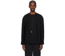 Black Pleated Shirt