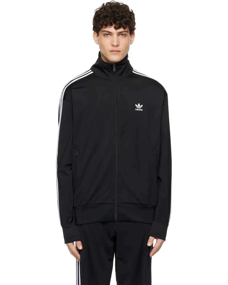 adidas Black Adicolor Classics Firebird Track Jacket Black