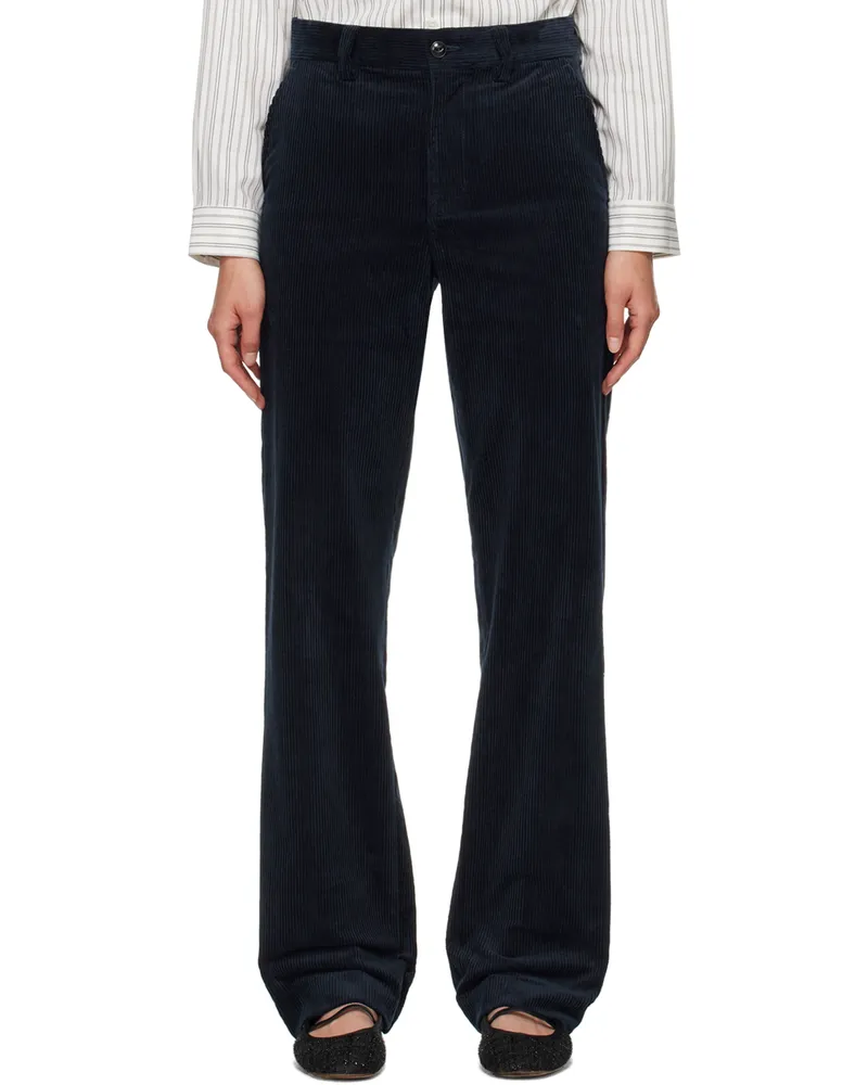 A.P.C. Navy Brigitte Trousers Iak
