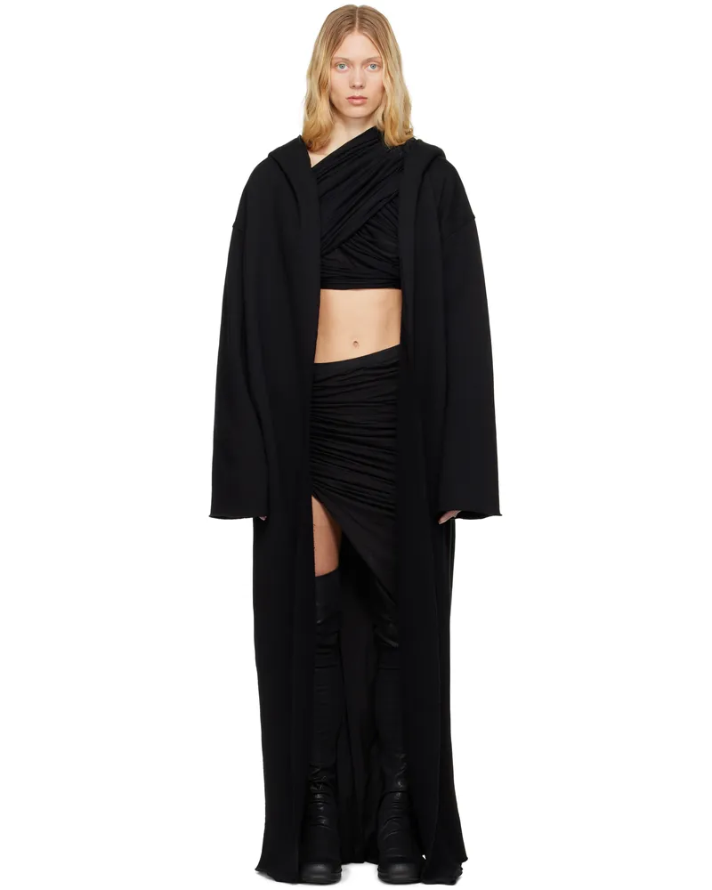 DRKSHDW by Rick Owens Black Hollywood Dragging Peter Hoodie 09