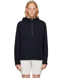 Rag & Bone Navy Drawstring Hoodie Rinse