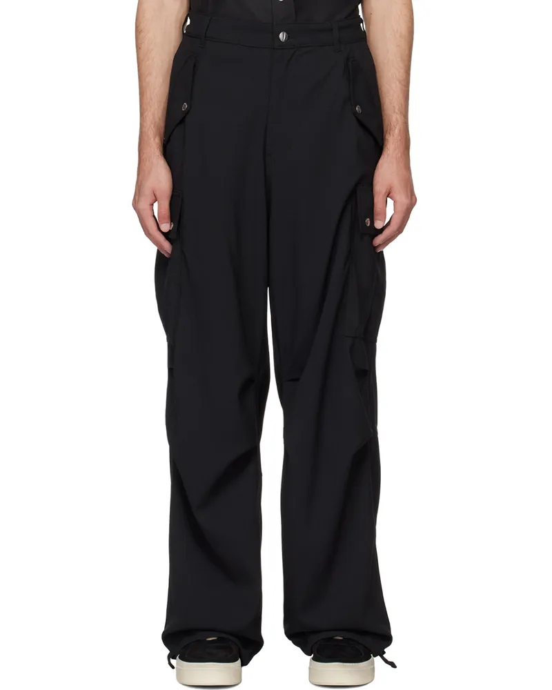 RHUDE Black Four-Pocket Cargo Pants Black