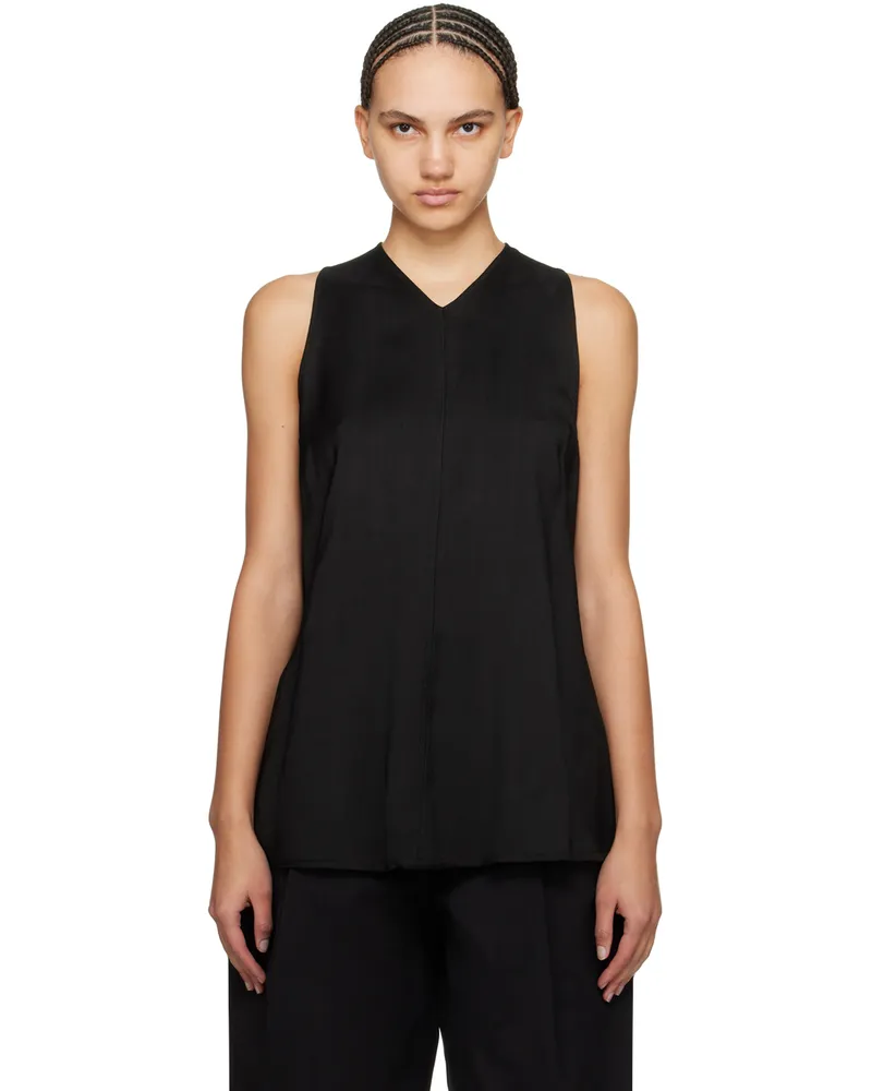 Studio Nicholson Black Forres Tank Top Black