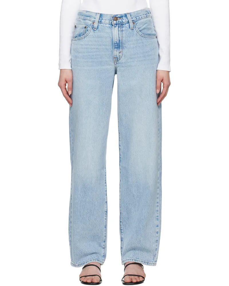Levi's Blue Baggy Dad Jeans Fan