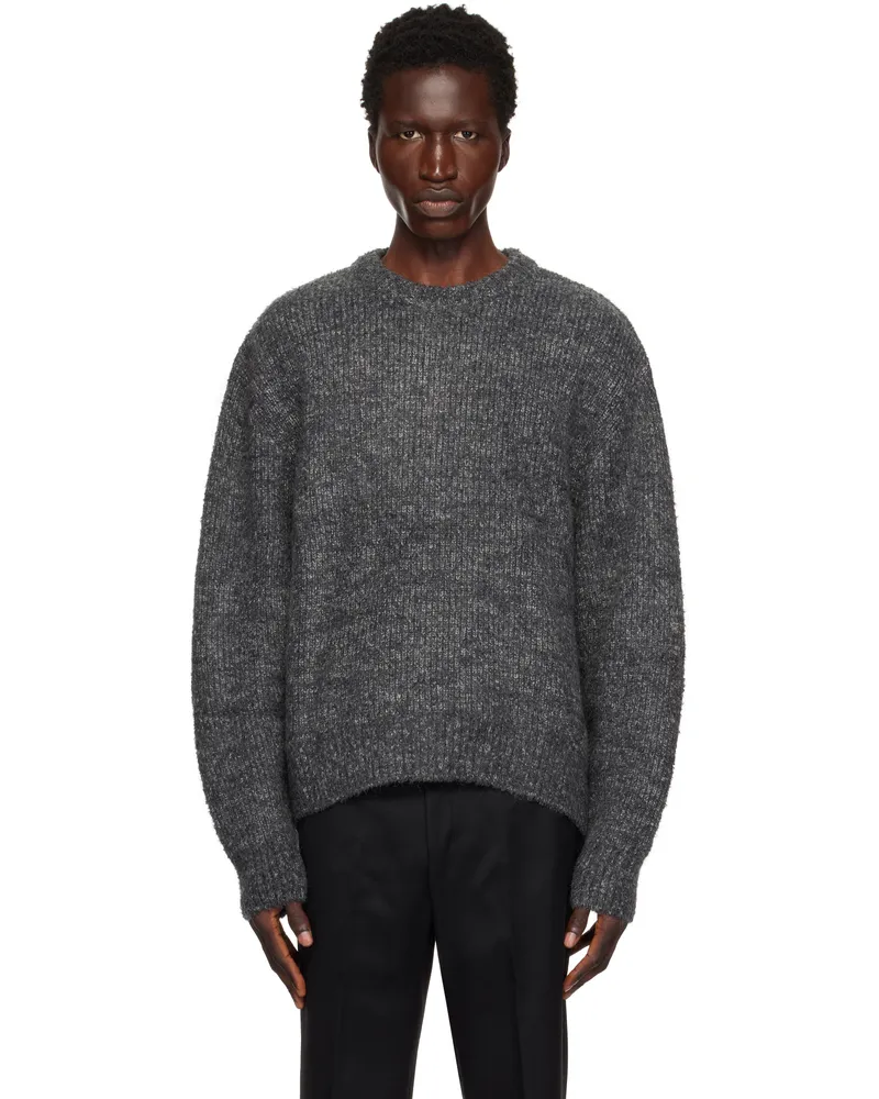 Wooyoungmi Gray Hairy Sweater 511g