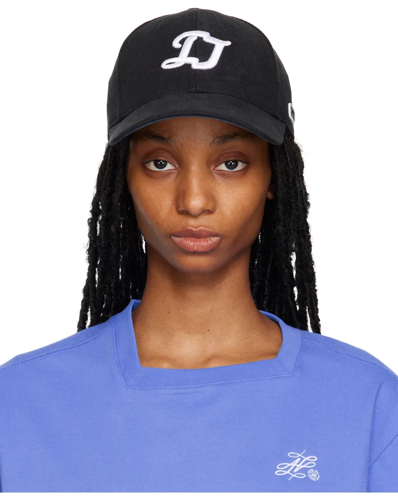 Adererror Black Six-Panel Variant Cap Black