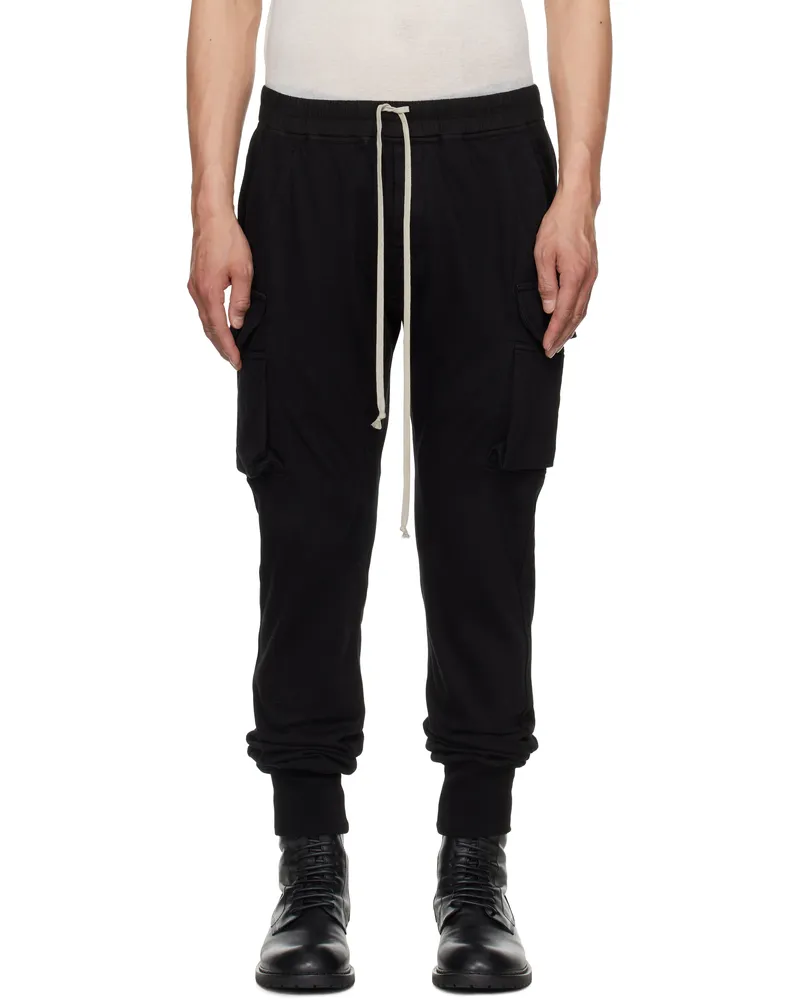 DRKSHDW by Rick Owens Black Hollywood Mastodon Cut Cargo Pants 09