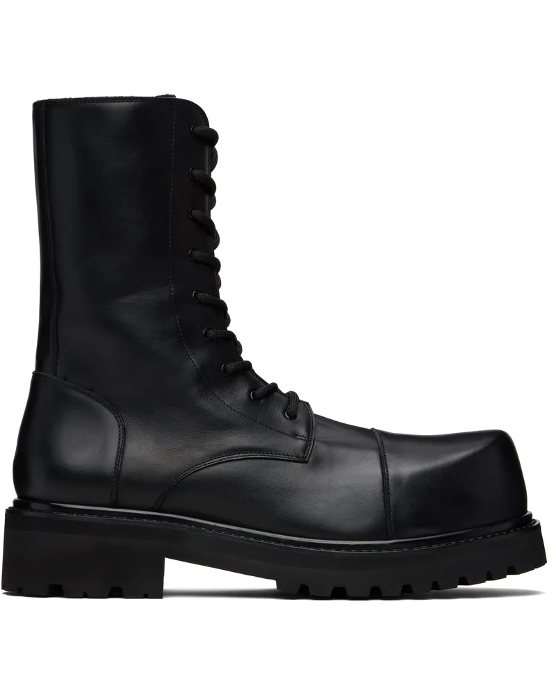 VETEMENTS Black Stomp Compact Boots Black
