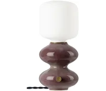 Burgundy Mini Wave Form Table Lamp