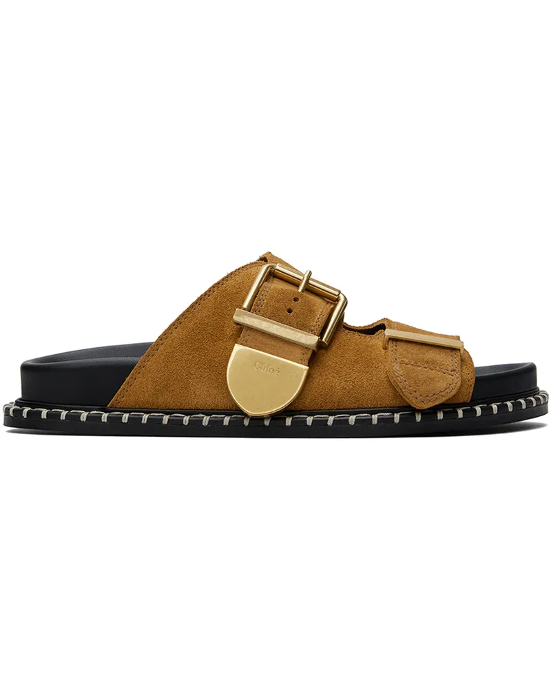 Chloé Tan Rebecca Slide Sandals 285