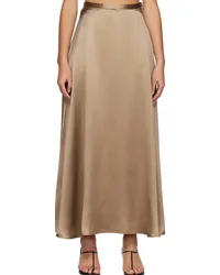 BITE Studios Brown Fluid Midi Skirt Otter