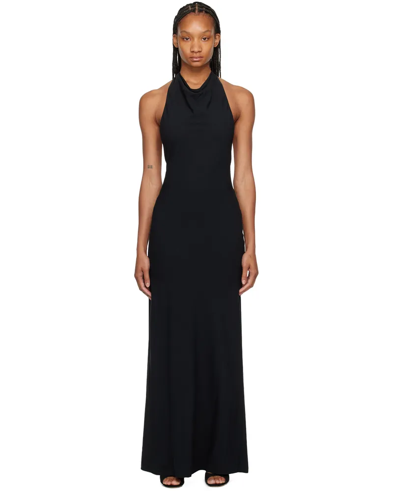 STAUD Black Giuseppe Maxi Dress Blk