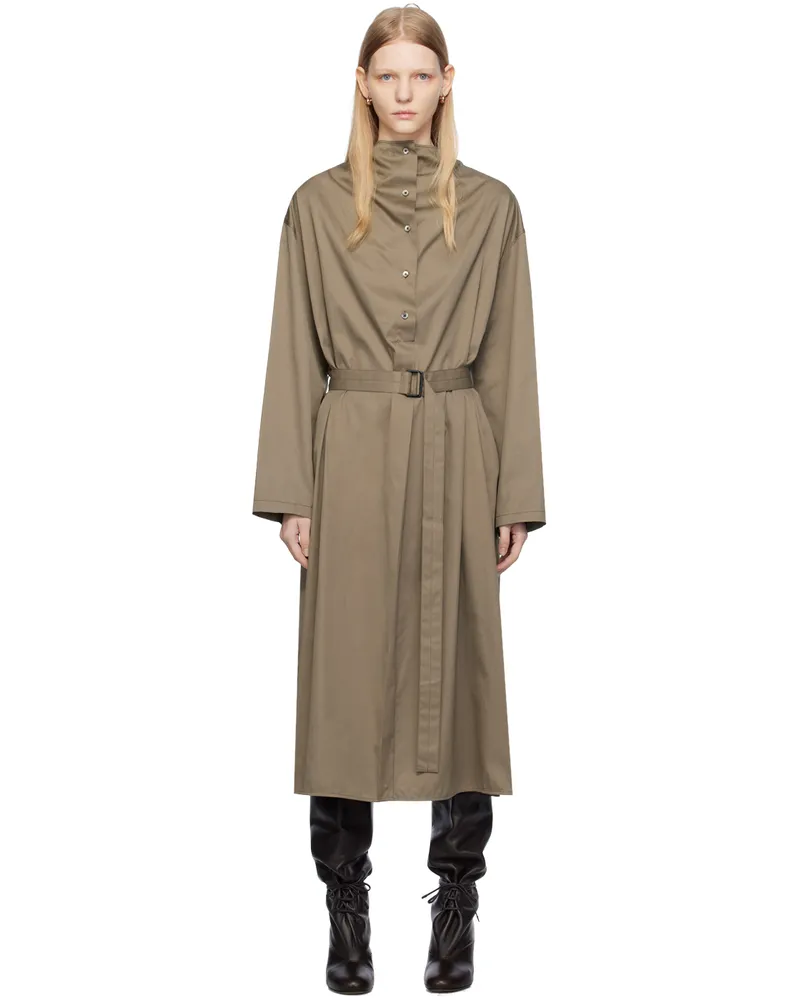 Christophe Lemaire Taupe Housse Midi Dress Br419