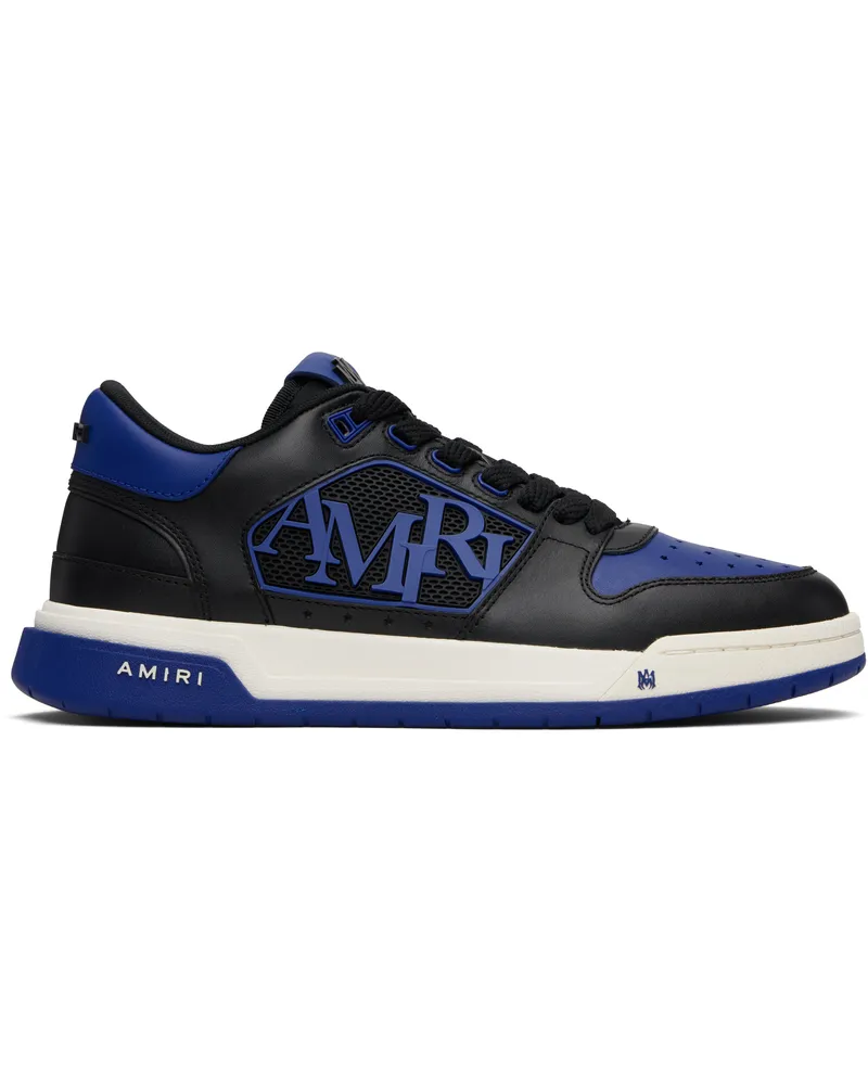 Amiri Black & Blue Classic Low Sneakers True