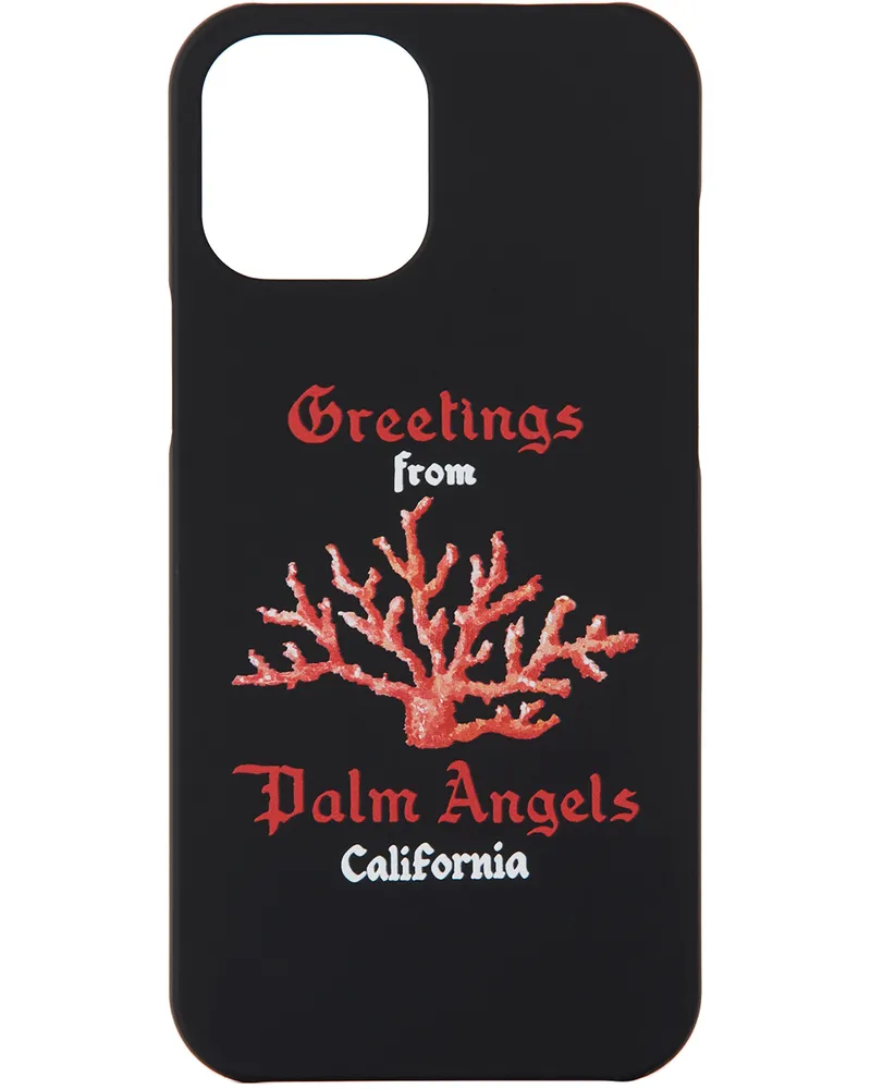 Palm Angels｜PHONE CASES (BROKEN PALM IPHONE 12 PRO MAX Black Broken Palm iPhone 12 Pro Max Case by Palm Angels | SSENSE