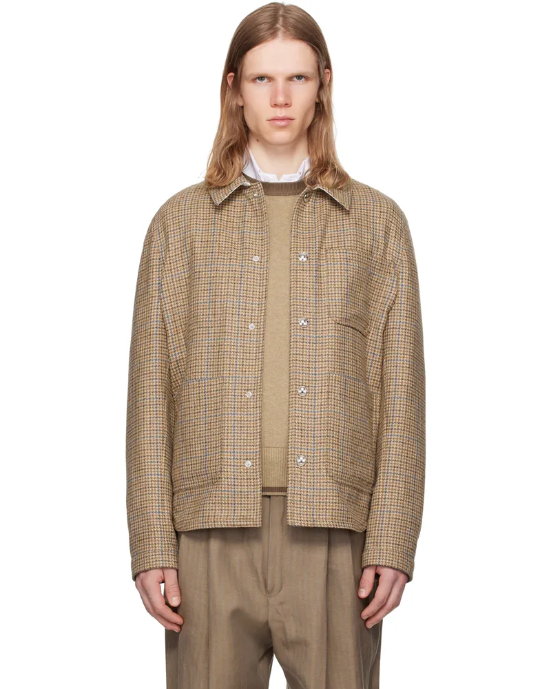 Thom Browne Brown Snap Utility Jacket 210brown
