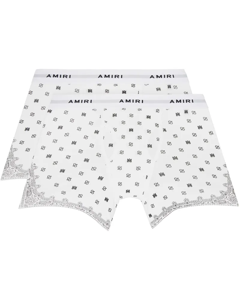 Amiri Two-Pack White MA Paisley Boxer Briefs White