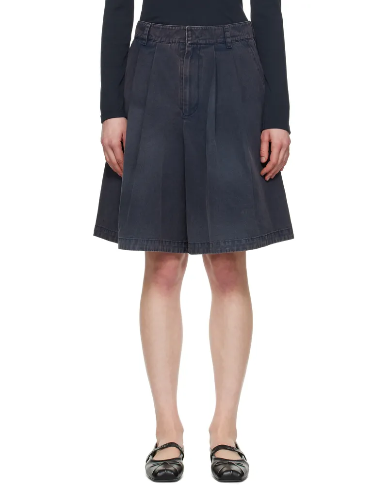 OPEN YY Navy Washed Bermuda Shorts Navy