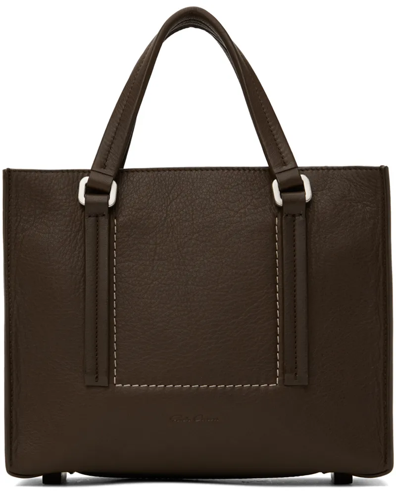 Rick Owens Brown Porterville Mini Edith Tote 74