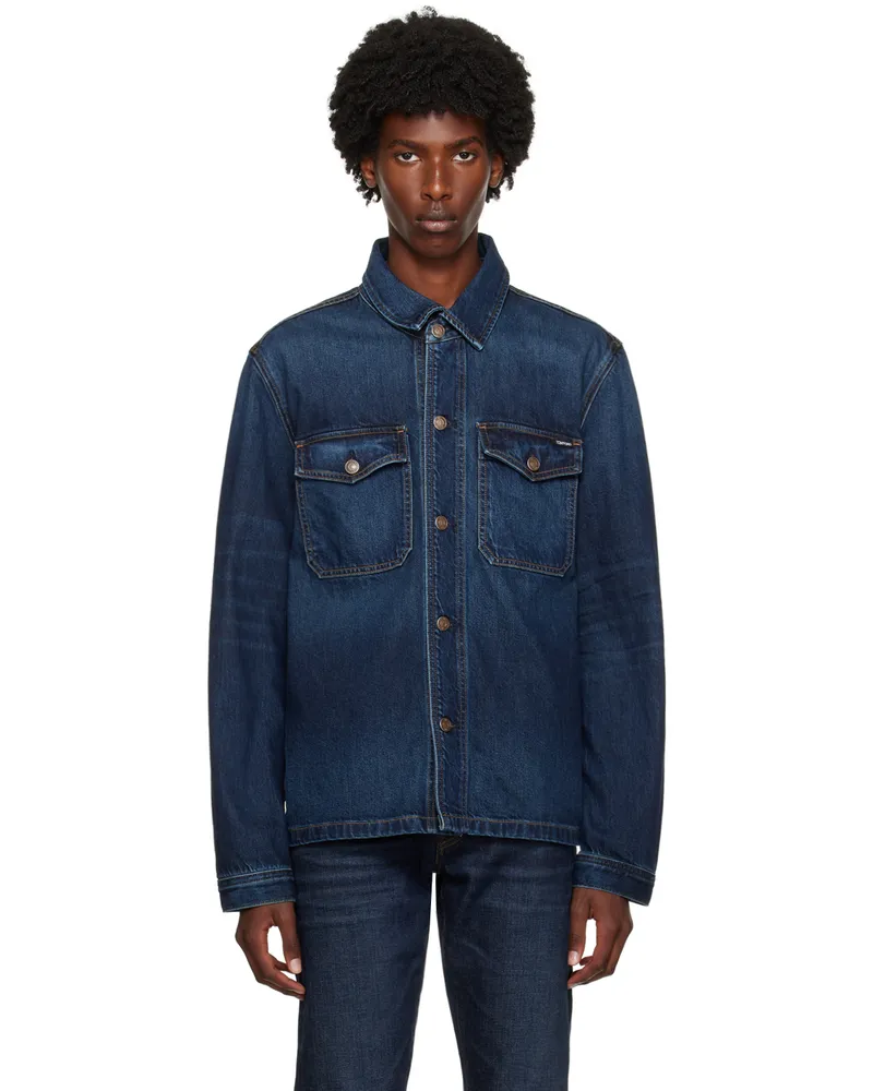 Tom Ford Blue Faded Denim Jacket Denim