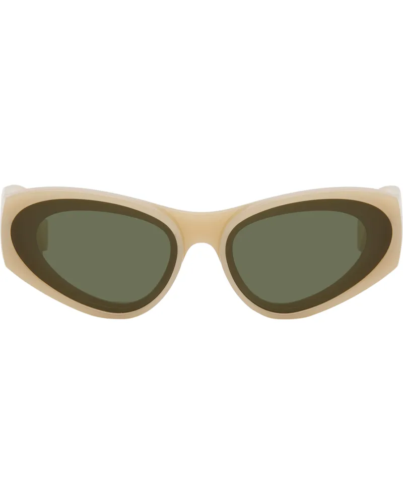 Loewe Beige Front Lenses Cateye Sunglasses Ivory