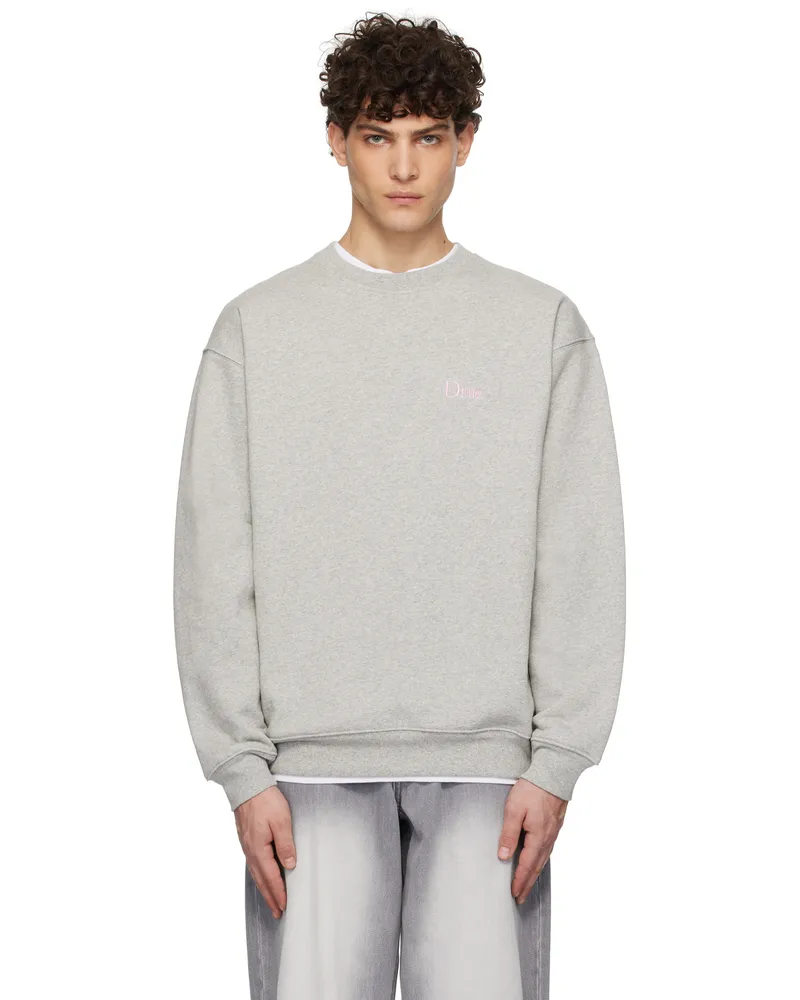 Dime Gray Classic Small Logo Sweatshirt Heather