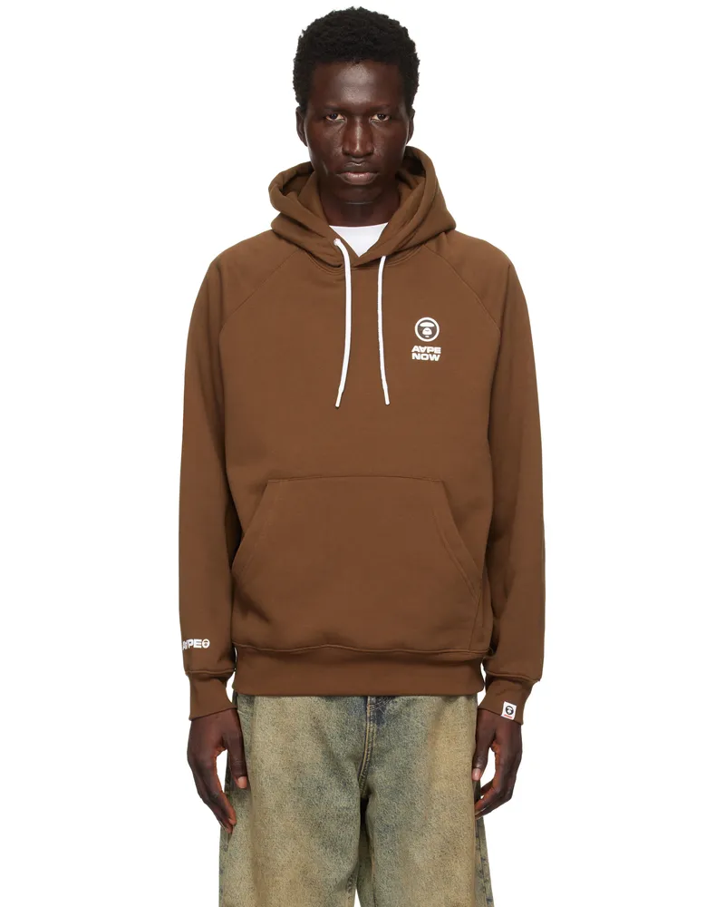 AAPE by A Bathing Ape Brown 'AAPE Now' Hoodie Bwx