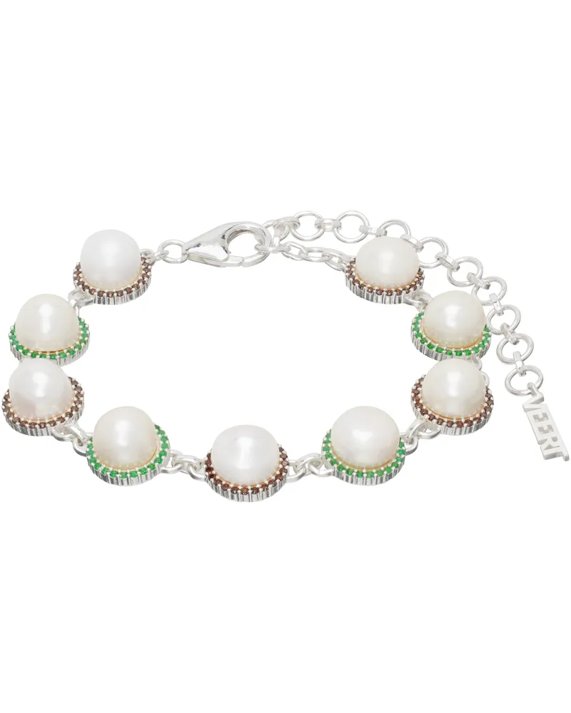 VEERT Silver 'The Royal' Bracelet White