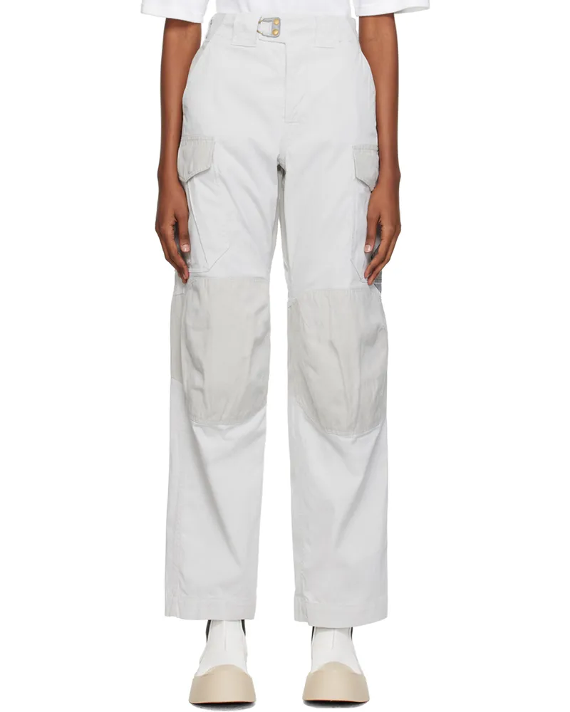 Objects IV Life Gray Stamped Cargo Pants Pale