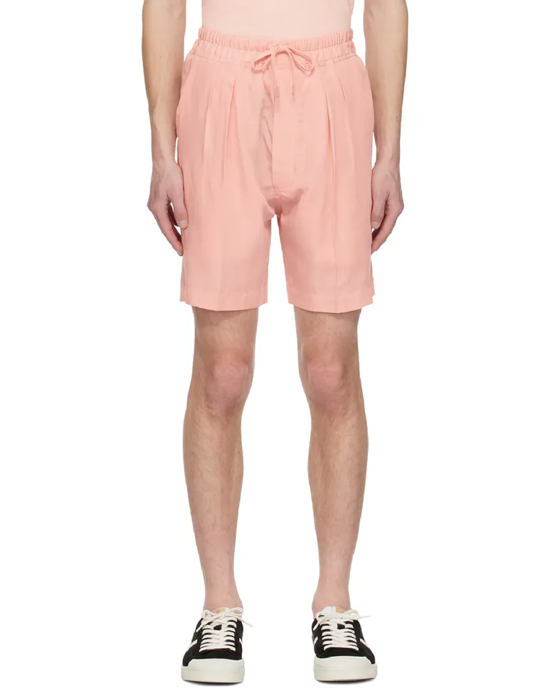 Tom Ford Pink Pleated Shorts Dp660