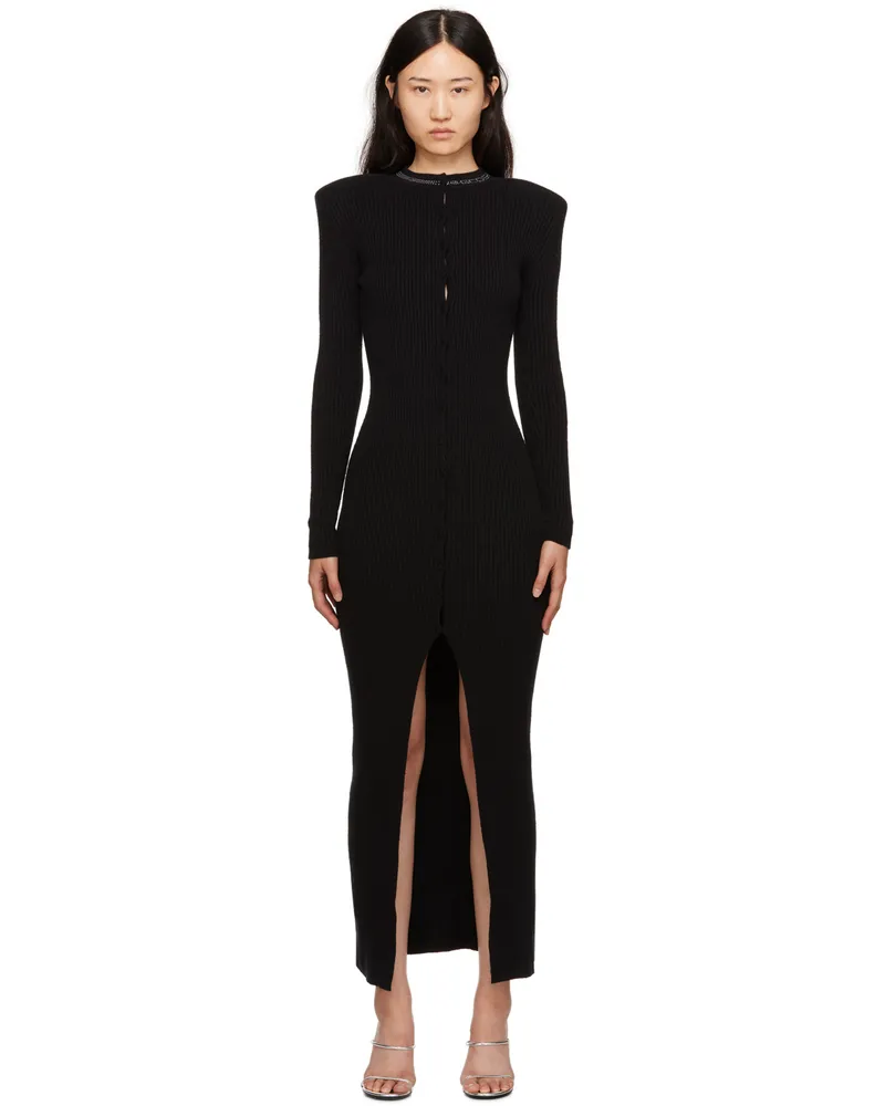 GCDS Black Bling Maxi Dress 02